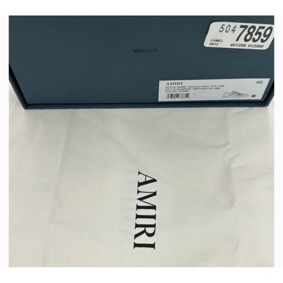 Amiri BOUCLE SKEL low top sneakers size 46 - Picture 5 of 7